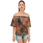 abstraction 22 Off Shoulder Short Sleeve Top