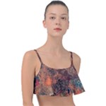 abstraction 22 Frill Bikini Top