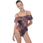 abstraction 22 Frill Detail One Piece Swimsuit