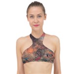 abstraction 22 High Neck Bikini Top