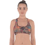 abstraction 22 Cross Back Hipster Bikini Top 
