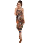 abstraction 22 Waist Tie Cover Up Chiffon Dress
