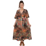 abstraction 22 Kimono Sleeve Boho Dress