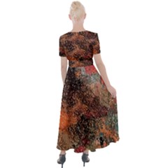 Button Up Short Sleeve Maxi Dress 