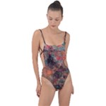abstraction 22 Tie Strap One Piece Swimsuit