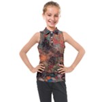 abstraction 22 Kids  Sleeveless Polo T-Shirt