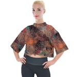 abstraction 22 Mock Neck T-Shirt