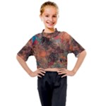 abstraction 22 Kids Mock Neck T-Shirt