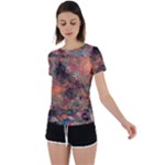 abstraction 22 Back Circle Cutout Sports T-Shirt