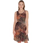 abstraction 22 Knee Length Skater Dress With Pockets