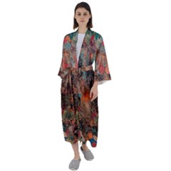 Maxi Satin Kimono 