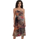 Knee-Length Strapless Bra Top Dress 