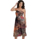 Knee-Length Strapless Bra Top Dress 