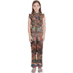 abstraction 22 Kids  Sleeveless Ruffle Edge Band Collar Chiffon One Piece