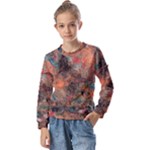 abstraction 22 Kids  Long Sleeve T-Shirt with Frill 