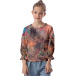 abstraction 22 Kids  Cuff Sleeve Top