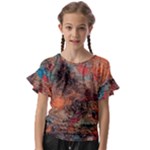 abstraction 22 Kids  Cut Out Flutter Sleeves