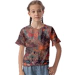 abstraction 22 Kids  Cuff Sleeve Scrunch Bottom T-Shirt