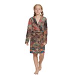 abstraction 22 Kids  Long Sleeve Velvet Lounge Robe
