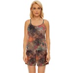 abstraction 22 Satin Pajama Short Set