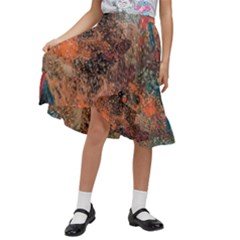 Kids  Ruffle Flared Wrap Midi Skirt 