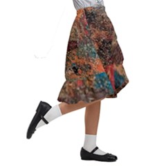 Kids  Ruffle Flared Wrap Midi Skirt 
