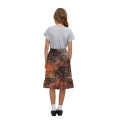 Kids  Ruffle Flared Wrap Midi Skirt 
