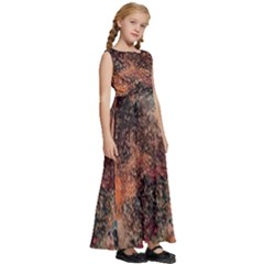 Kids  Satin Sleeveless Maxi Dress 