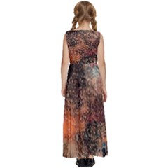 Kids  Satin Sleeveless Maxi Dress 