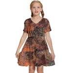 abstraction 22 Kids  Short Sleeve Tiered Mini Dress
