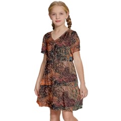 Kids  Short Sleeve Tiered Mini Dress 
