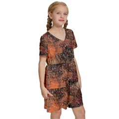 Kids  Short Sleeve Tiered Mini Dress 