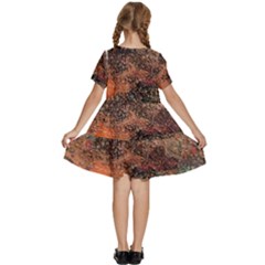 Kids  Short Sleeve Tiered Mini Dress 