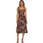 abstraction 22 Women s Sleeveless Corset Midi Dress