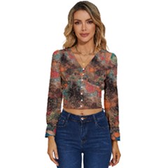 Long Sleeve V-Neck Top 