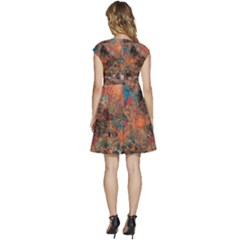 Cap Sleeve High Waist Dress 