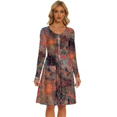 Long Sleeve Dress With Pocket 