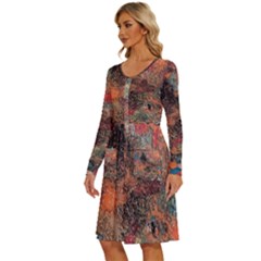Long Sleeve Dress With Pocket 