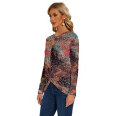 Long Sleeve Crew Neck Pullover Top 