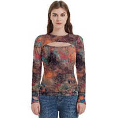 abstraction 22 Women s Cut Out Long Sleeve T