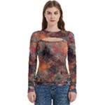 abstraction 22 Women s Cut Out Long Sleeve T-Shirt
