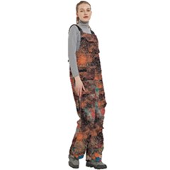 Women s Side Zip Front Pouch Ski And Snowboard Bib Pants	 
