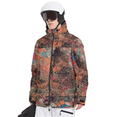 Men s Multi Pockets Zip Ski and Snowboard Waterproof Breathable Jacket 