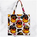 Zipper Grocery Tote Bag 