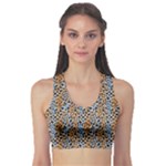 Blue Brown Leopard Fitness Sports Bra