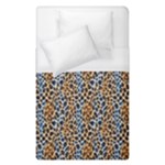 Blue Brown Leopard Duvet Cover (Single Size)