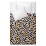 Blue Brown Leopard Duvet Cover Double Side (Single Size)