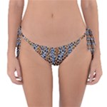 Blue Brown Leopard Reversible Bikini Bottoms