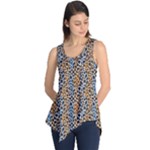 Blue Brown Leopard Sleeveless Tunic