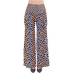 Blue Brown Leopard So Vintage Palazzo Pants